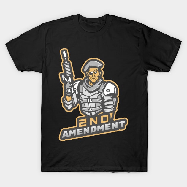 The Man With A Rifle T-Shirt by Mega Tee Store